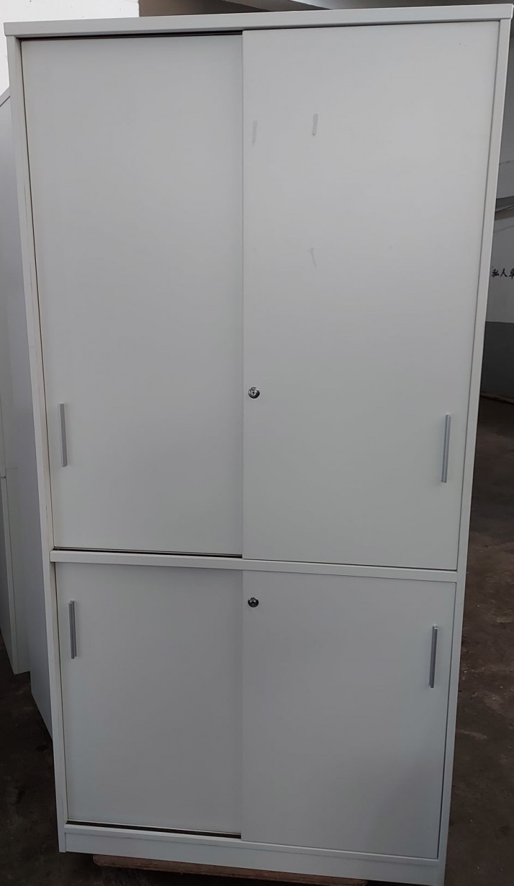 (1000mm)米白色平邊趟門柜